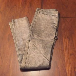 Gold Lamb Skin Pants / Leggings